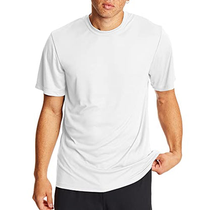 Hanes mens Sport Cool Dri Performance Tee fashion t shirts, White, Large US