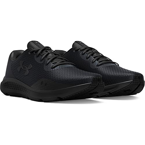 Under Armour Men's Charged Pursuit 3 Running Shoe, Black (002)/Black, 10