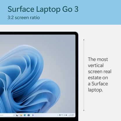 Microsoft Surface Laptop Go 3 (2023) - 12.4" Touchscreen, Thin & Lightweight, Intel Core i5, 8GB RAM, 256GB SSD SSD, with Windows 11, Ice Blue Color