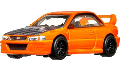 Hot Wheels Car Culture Circuit Legends Vehicles for 3 Kids Years Old & Up, Subaru WRX Sti 22B, Premium Collection of Car Culture 1:64 Scale Vehicles