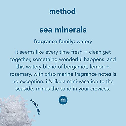 Method Gel Dish Soap, Sea Minerals, Biodegradable Formula, Tough on Grease, 18 Fl Oz (Pack of 6)