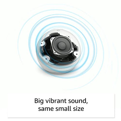Echo Dot (5th Gen) with Clock | Glacier White with Kasa Smart Plug Mini