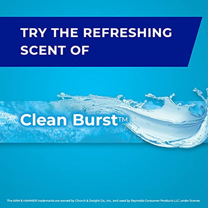Hefty Flap Tie Small Trash Bags - Clean Burst, 4 Gallon, 312 Total,26 Count (Pack of 12)