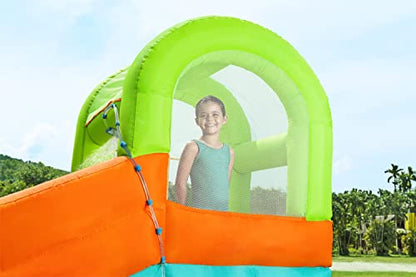 Bestway H2OGO! Canopy Cove Mega Outdoor Water Park | Features Water Slide, Shaded Canopy, Water Cannons, Climbing Wall | Great for Kids Ages +5