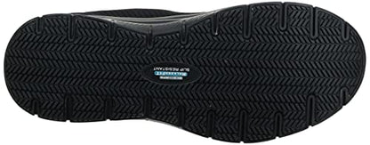 Skechers Men's Flex Advantage Bendon Work Shoe, Black, 10.5