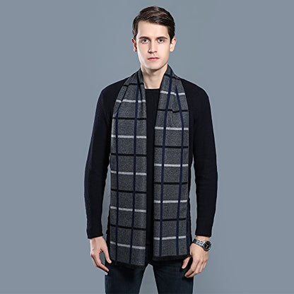 OHAYOMI Mens Scarf Winter Fashion Formal Soft Scarves for Men