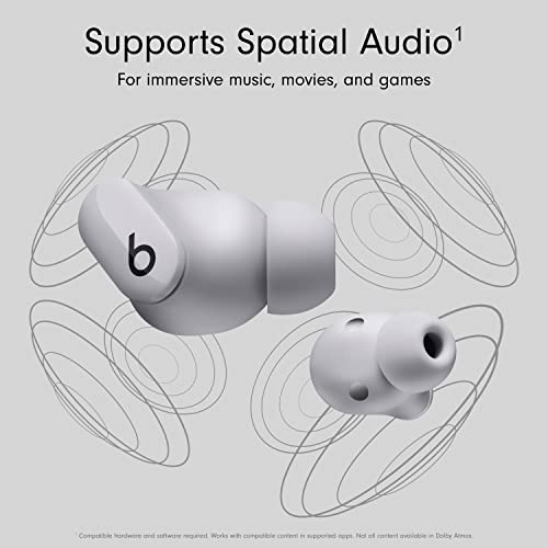 Beats Studio Buds – True Wireless Noise Cancelling Earbuds – Compatible with Apple & Android, Built-in Microphone, IPX4 Rating, Sweat Resistant Earphones, Class 1 Bluetooth Headphones - Moon Gray