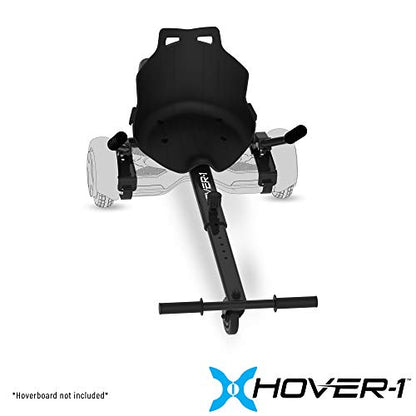 Hover-1 Falcon 1 Hoverboard Seat Attachment Turbo Light, Transform Your Hoverboard into Go-Kart, Black