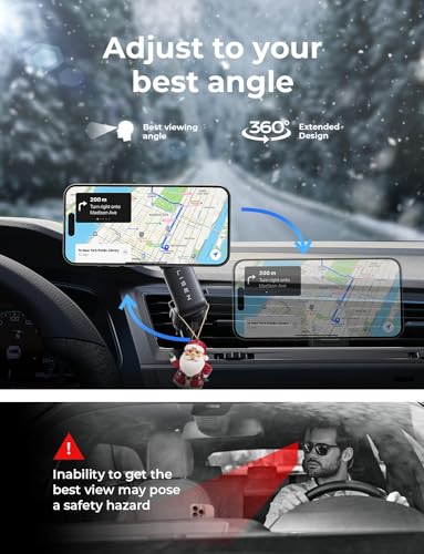 LISEN Fits MagSafe Car Mount - [30 Super Magnets] Magnetic Car Phone Mount, Air Vent Cell Phone Holder Clip, Automobile Car Phone Hold for iPhone 15 14 13 12 Pro Max Plus & MagSafe Case & All Phones