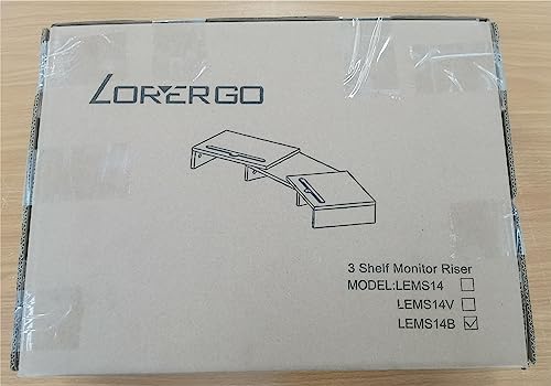 LORYERGO Dual Monitor Stand - [Upgraded] Monitor Stand w/ 2 Slots for Phone & Tablet, Dual Monitor Riser, Length and Angle Adjustable, Computer Stand for Monitor, Laptop, Tablet (Black)