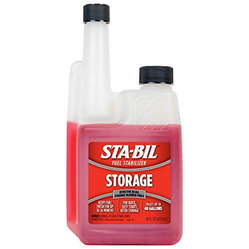 STA-BIL Storage Fuel Stabilizer - Keeps Fuel Fresh for 24 Months - Prevents Corrosion - Gasoline Treatment that Protects Fuel System - Fuel Saver - Treats 40 Gallons - 16 Fl. Oz. (22207-12PK)