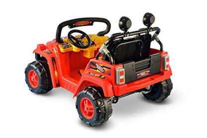 National Products 12V Battery Operated Dual Passenger 4 X 4 Red