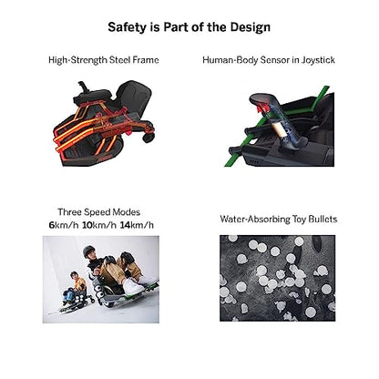 Segway Ninebot Mecha Kit, Applicable to Electric Self-Balancing Scooter, Human-Body Sensor in Joystick, Mobile App Integration (Not Included Ninebot S)