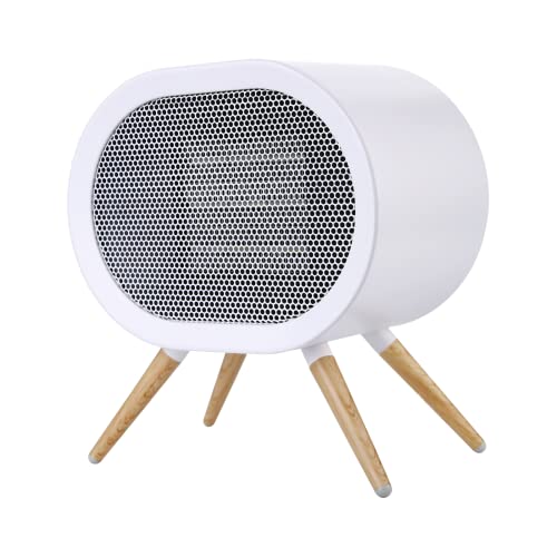 F.EASY.D Space Heater, 1000W Small Space Heaters for Indoor Use, PTC Fast Heating Ceramic Heater, Cute Portable Space Heater for Office, Home, Bedroom, Bathroom, Desk