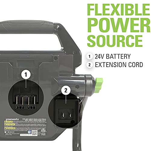 Greenworks 40V (AC/DC) 2000-Lumen LED Work Light, 360° Head Rotation, Tripod Mountable, Portable, Indoor/Outdoor Light, Flood Light, Tool-Only