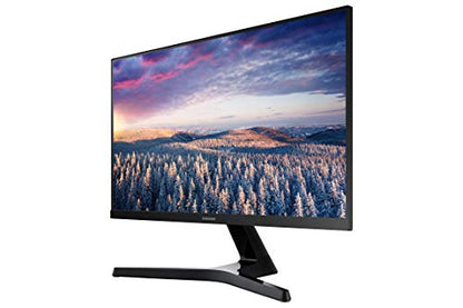 SAMSUNG 24" SR35 Series FHD 1080p Computer Monitor, 75Hz, IPS Panel, HDMI, VGA (D-Sub), VESA Compatible, 3-Sided Border-Less LS24R356FZNXZA, Black