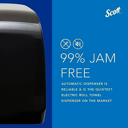 Scott Pro Automatic Hard Roll Paper Towel Dispenser System (34348), for Blue Core Scott Pro Roll Towels, Smoke/Black, 1 / Case
