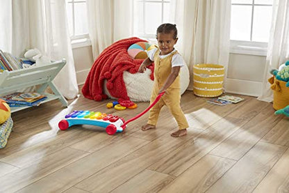 Fisher-Price Baby to Toddler Learning Toy Giant Light-Up Xylophone Pull-Along with Music & Phrases for Ages 9+ Months