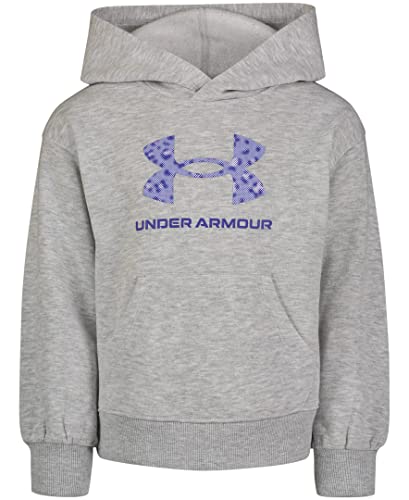 Under Armour Girls' Hoodie, Fleece Inner Layer & Cute Full Fit, Spotted Mod Gray