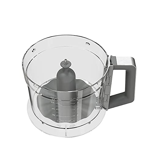 GE Food Processor |12 Cup | Complete with 3 Feeding Tubes & Stainless Steel Accessories-3 Discs + Dough Blade | 3 Speed | for Shredded Cheese, Chicken & More | Kitchen Essentials | 550 Watts