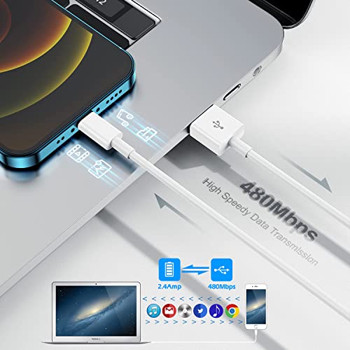iPhone Charger 3FT, [Apple MFi Certified] Lightning Cable Original 3Pack USB Power Fast Charging Data Sync Transfer Cord Compatible with iPhone 13/12/11 Pro Max/XS MAX/XR/XS/X/8/7/Plus/6S/6/SE/5S（3FT）