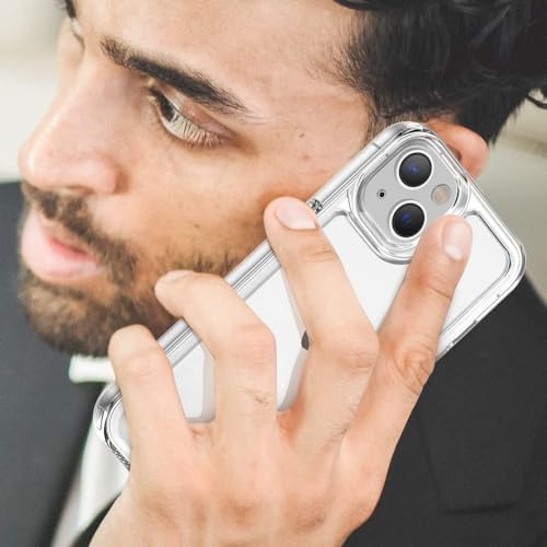 AEDILYS Designed for iPhone 15 Case, [Not Yellowing] [Military Drop Protection] Shockproof Protective Phone Case -Transparent