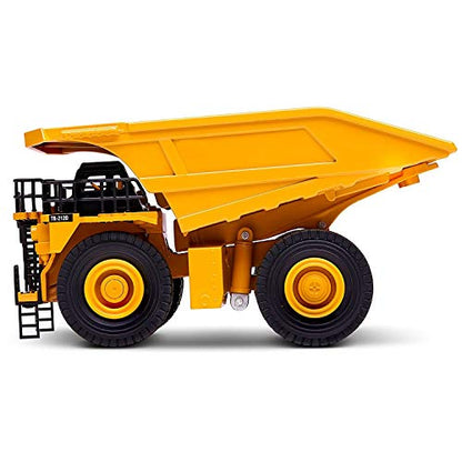 Top Race Diecast Heavy Metal Construction Toy Tractor 1:40 Scale (Dump Truck) Diecast Metal Vehicle Toys for Kids 8+ | Dumptruck for Adults | Yellow & Black Dump Truck Toys