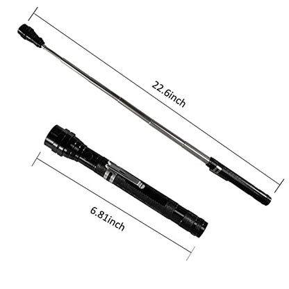 Magnetic Flashlight Pickup Tool Dad Gifts Stocking Stuffers for Men Cool Magnet Telescoping Gadgets with LED Gifts for Mens Husband Him Birthday Christmas Gifts