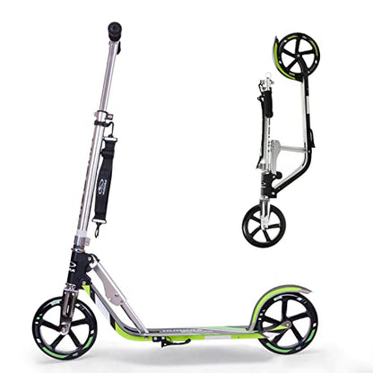 HUDORA Scooter for Kids 8 Years and Up & Teens 12 Years and Up, Adult Scooter with Big Wheels, Lightweight Durable All-Aluminum Frame Scooter