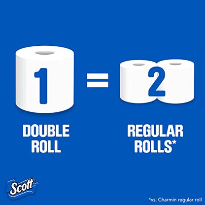 Scott ComfortPlus Toilet Paper, 12 Double Rolls = 24 Regular Rolls, 231 Sheets Per Roll