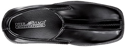 Deer Stags boys Wings Slip-on Loafer, Black, 10 M US Big Kid