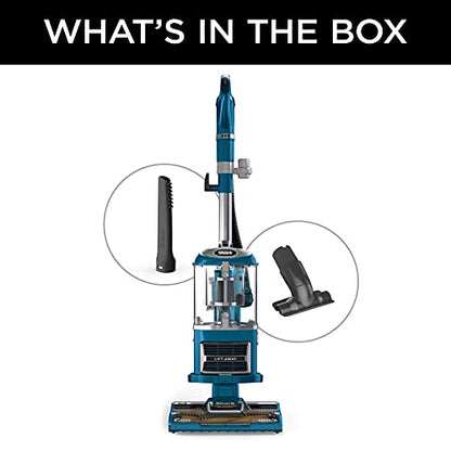 Shark ZU503AMZ Navigator Lift-Away Upright Vacuum with Self-Cleaning Brushroll, HEPA Filter, Swivel Steering, Upholstery Tool & Pet Crevice Tool, Perfect for Pets & Multi-Surface Cleaning, Teal