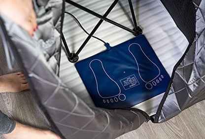 Heatwave Rejuvenator Portable Personal Sauna with FAR Infrared Carbon Panels, Heated Floor Pad, Canvas Chair