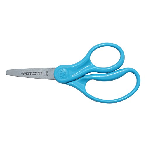 Westcott Scissors For Kids, 5’’ Pointed Safety Scissors, Assorted, 6 Pack (16455)