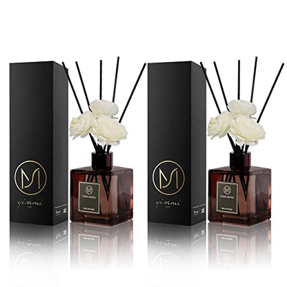YINMI Reed Diffuser 6.7 oz (200ml), Black Cherry Scented Reed Diffuser Set,Reed Diffuser & Oil Diffuser Sticks, Aromatherapy, Home & Kitchen Décor,Fragrance and Gifts,2pk