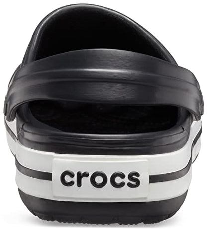 Crocs Unisex-Adult Crocband Clog, Black, 12 Women/10 Men