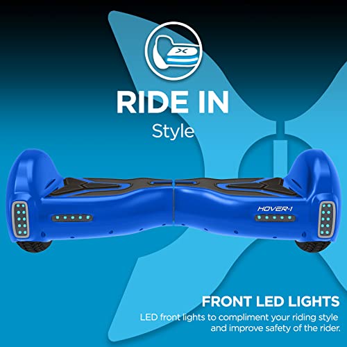 Hover-1 H1 Hoverboard Electric Scooter, Blue, Small/6.5"
