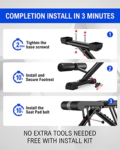 [1000LBS Strongest Capacity] Adjustable Weight Bench - 160+ Combination Workout Bench with 9-5-4 Adjustable and 6 Layers of Pearl Cotton, Bench Press for Home&Gym, Incline Bench for Full Body Workout