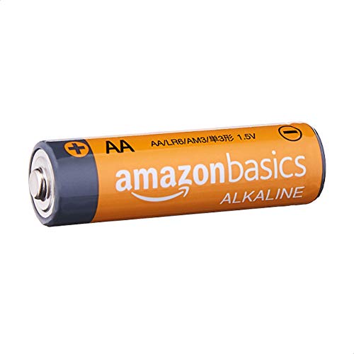 Amazon Basics 20-Pack AA Alkaline Batteries, 1.5 Volt, Long-Lasting Power