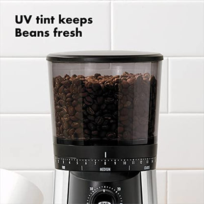 OXO Brew Conical Burr Coffee Grinder , Silver