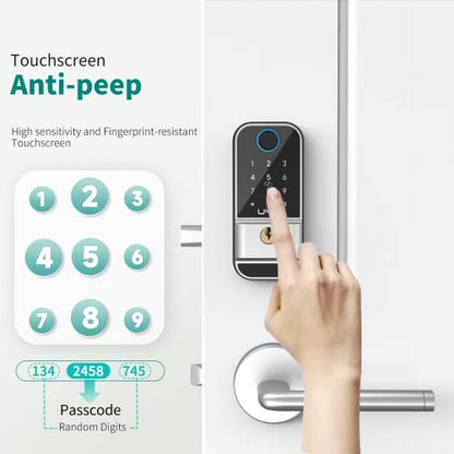 Keyless Biometric Fingerprint Digital Door Lock with Keypad and Fobs - For Homes, Hotels, Apartments