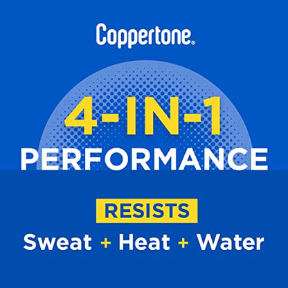 Coppertone SPORT Sunscreen Spray SPF 50, Water Resistant Spray Sunscreen, Broad Spectrum SPF 50 Sunscreen Pack, 5.5 Oz Spray, Pack of 2