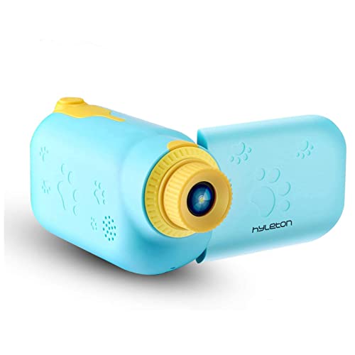 hyleton Video Camera for Kids,1080P FHD Digital Kids Camera Camcorder Video Recorder with 2.4" Screen for Age 3-10 Sky Blue