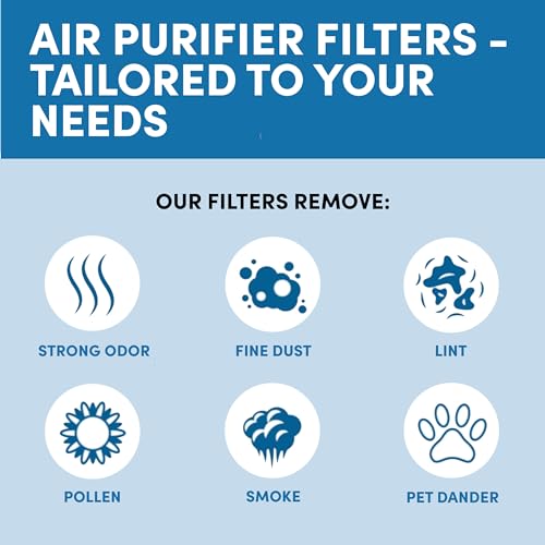 VEVA Air Purifier Large Room - ProHEPA 9000 Premium Air Purifiers for Allergies, Smoke, Dust, Pet Dander & Odor with H13 Washable Filters - White