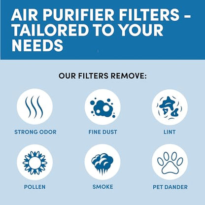 VEVA Air Purifier Large Room - ProHEPA 9000 Premium Air Purifiers for Allergies, Smoke, Dust, Pet Dander & Odor with H13 Washable Filters - White