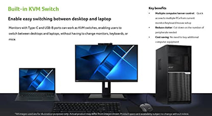 Acer CB342CUR bmiiphuzx 34" 1900R Curved Zero-Frame QHD (3440 x 1440) UltraWide IPS Monitor | AMD FreeSync | 75Hz | 1ms VRB | DCI-P3 95% | 1 x USB 3.1 (Type-C), 2 x HDMI 2.0 Ports & 1 x Display Port
