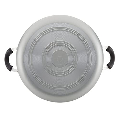 Farberware Cookware Nonstick Stockpot with Lid, 10.5 Quart, Silver