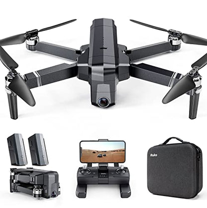 Ruko F11PRO Drones with Camera for Adults 4K UHD Camera 60 Mins Flight Time with GPS Auto Return Home Brushless Motor, Black (with Carrying Case)