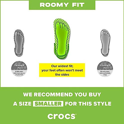 Crocs Unisex Bayaband Slides | Slide Sandals, Black/White, 10 Men/12 Women