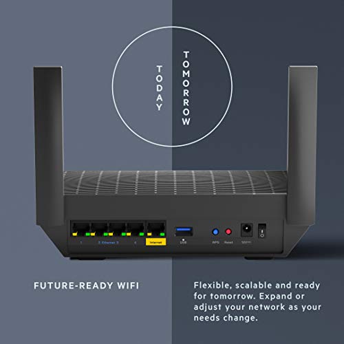 Linksys Mesh Wifi 6 Router, Dual-Band, 1,700 Sq. ft Coverage, 25+ Devices, Speeds up to (AX1800) 1.8Gbps - MR7350